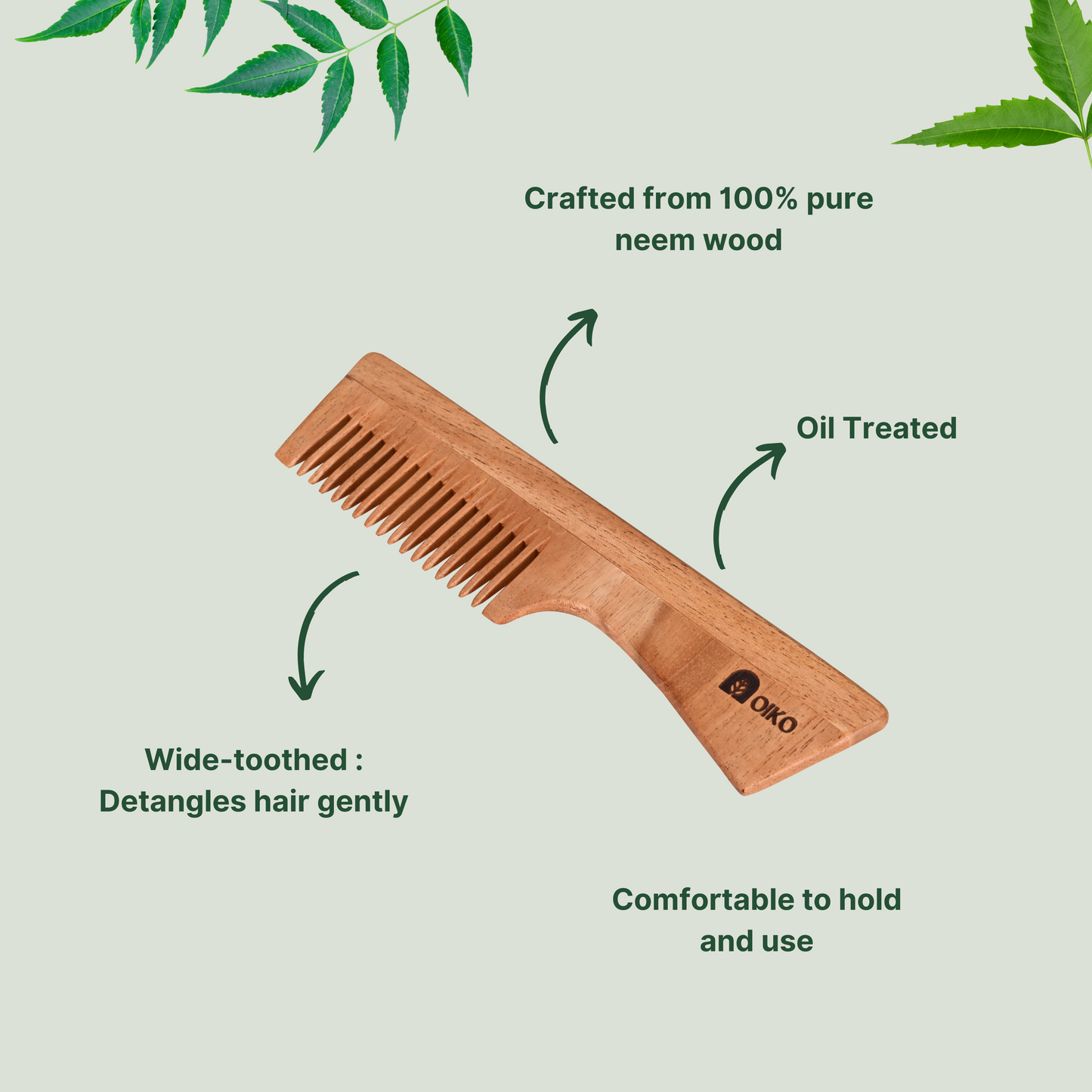 Neem wood Hair comb