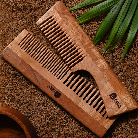 Neem wood Hair comb Pack of 2